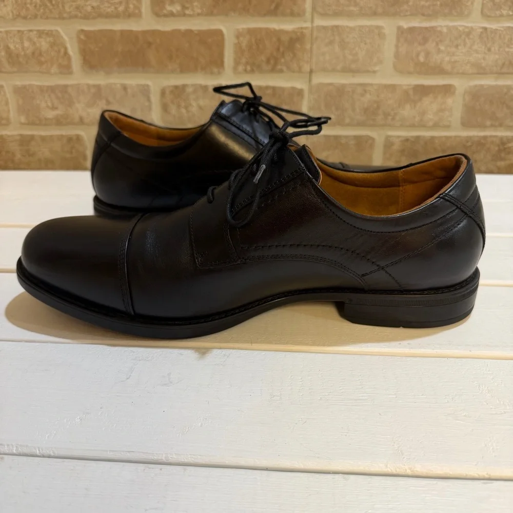 Florsheim Men’s Midtown Cap Toe Black Oxford Ortholite Insole Size 11 (5E) - Picture 6 of 10